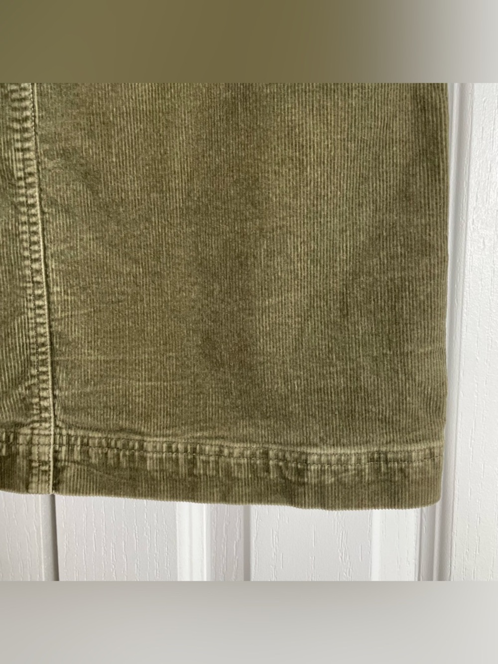 Vtg Jones Sport Corduroy Stretch Skirt Women’s 6 Green Cotton y2k Cabin Academia - Picture 3 of 10